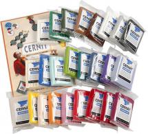 25 colors - Cernit Clay Number One - Basic colors - #217819