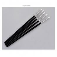 5 rubber spatulas black/white (photo color deviates) - #71409