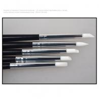 5 rubber spatulas black/white (photo color deviates) - #71409
