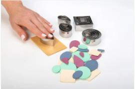 AM1016- Shapes Irregular Square of Sculpey - 3 pieces - #193298