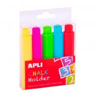Apli Chalk Holders Various Colours 5 pcs - #599546