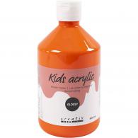 CC Acrylic Paint Glossy, orange, 500 ml/ 1 bottle - #589272
