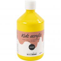 CC Acrylic Paint Glossy, primary yellow, 500 ml/ 1 bottle - #589231