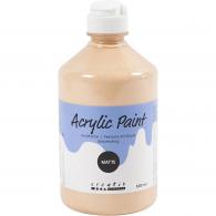 CC Acrylic Paint Matte, light beige, 500 ml/ 1 bottle - #589271