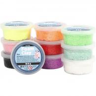CC Foam Clay®, assorted colours, glitter, 10x35 g/ 1 pack - #595810