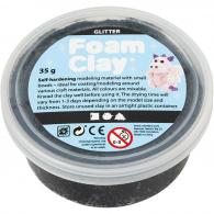 CC Foam Clay®, black glitter, 35 g/ 1 tub - #595442