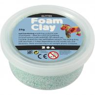 CC Foam Clay®, light green, glitter, 35 g/ 1 tub - #595260