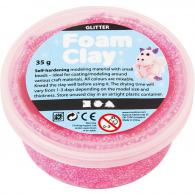 CC Foam Clay®, pink, glitter, 35 g/ 1 tub - #595518