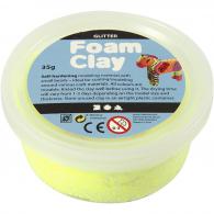 CC Foam Clay®, yellow, glitter, 35 g/ 1 tub - #595477