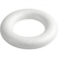 CC Half rounded rings, white, size 30 cm, thickness 40 mm, 1 pc - #589928