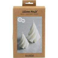 CC Silicone Mal Christmas tree 8 + 11 cm 2 pieces - #593652