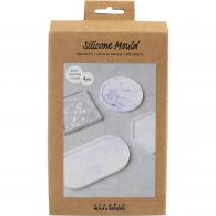 CC Silicone Mal Coasters Square Circle Hexagon and Oval - #593654