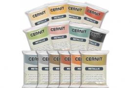Cernit clay metallic complete series 14 pieces - #75784