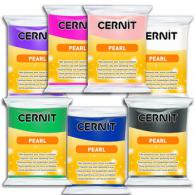 Cernit Klei Pearl New colors - 7 pieces - - #282428