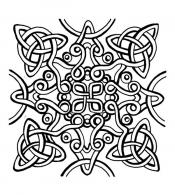 Cernit Texture Mat 9 x 9 cm - Celtic Knot - #376832