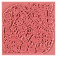 Cernit Texture Mat 9 x 9 cm - Indian Elephants - #125582
