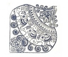 Cernit Texture Mat 9 x 9 cm - Indian Elephants - #125582
