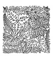 Cernit Texture Mat 9 x 9 cm - Leaves - #376833