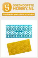 Clay / cake embossing stamp semi -circles - #215560