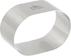 Fat Daddio's Stainless Steel Oval Cake and Pastry Ring, 3.5 x 2.375 x 1.5 by Fat Daddios - #520788