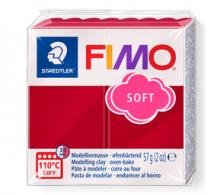 Fimo clay soft cherry red number 26 - 57gram - #3645