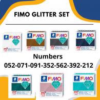 Fimo klei Glitter set - 7 stuks - #492735