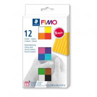 FIMO SOFT SET - ENUI 12 HALF BOLKS BASIC C12-1 - #156148