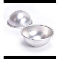 Half round aluminum ball - 7 cm - #237436