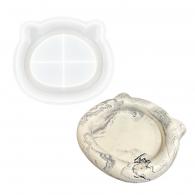 Jesmonite Silicone Mold Cat-Shaped 17.2 x 14.6 x 2.3cm - #599335
