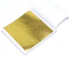 Leaf metal Black 9*9cm - 100 sheets - #487437