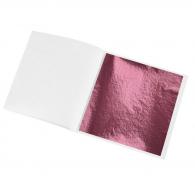 Leaf metal pink / fuchsia 9*9cm - 100 sheets - #383323