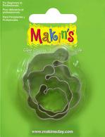 Makins Clay Extent Santa 3 PC Set - #172120