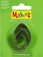 Makins Clay Proper form Bulb Ornament 3 PC Set - #172118