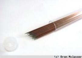 Metal pins / needle for beads incl. Tube -50st - #16228