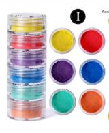 Pigment powder pearly A6 - Gold -black color - #588058