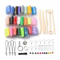 Polymeerklei probeerset meer dan 50 items - 24 verschillende kleuren - #451452