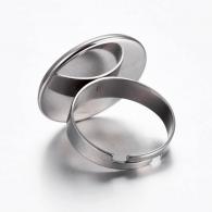 Ring around Cabucon setting 18mm per 10 pieces - #74840