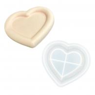 Silicone Mold 15.5x14.4x1.8 cm Heart Shaped Bowl - #599071