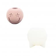 Silicone Mold 9.5x7.5 cm Candle Holder Star Smiley - #599068