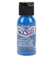SoSoft Fabric Acrylics Paint 29.6ml, True Blue - #557586