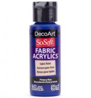 SoSoft Fabric Acrylics Paint 59ml, Primary Blue - #541427
