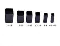 Square protruding tins 6 pieces - #311068