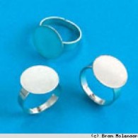 Sticky ring with sticky space 12mm - per 10 pieces - #1760