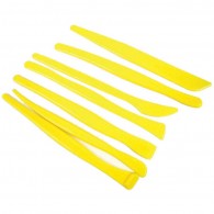 Transparent - Model set spatulas - 14 pieces - 10 cm - #96060